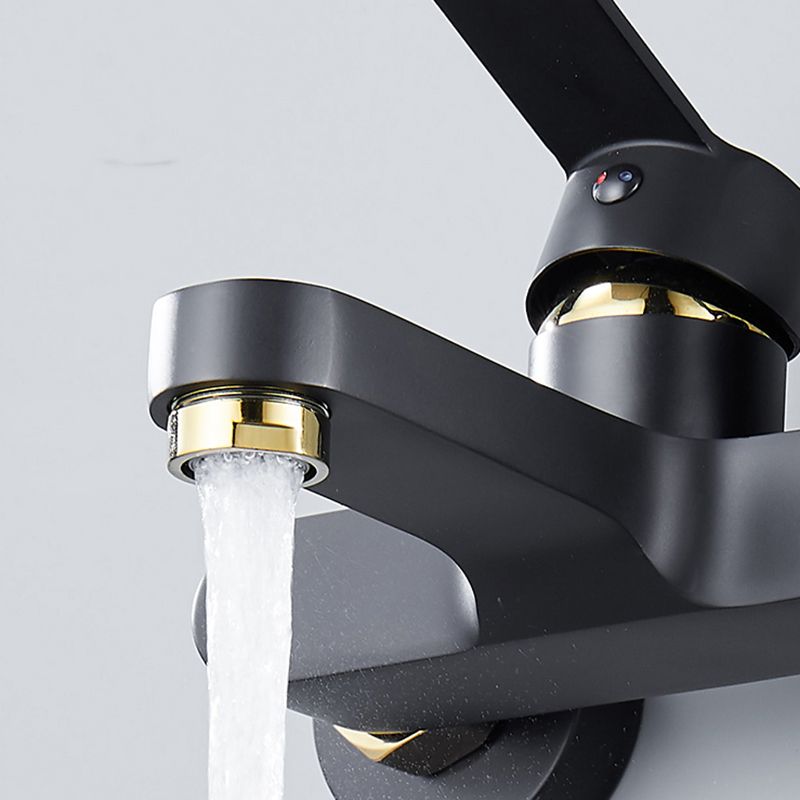 Modern Bathtub Faucet Lever Handle Wall Mounted Fixed Bathtub Faucet