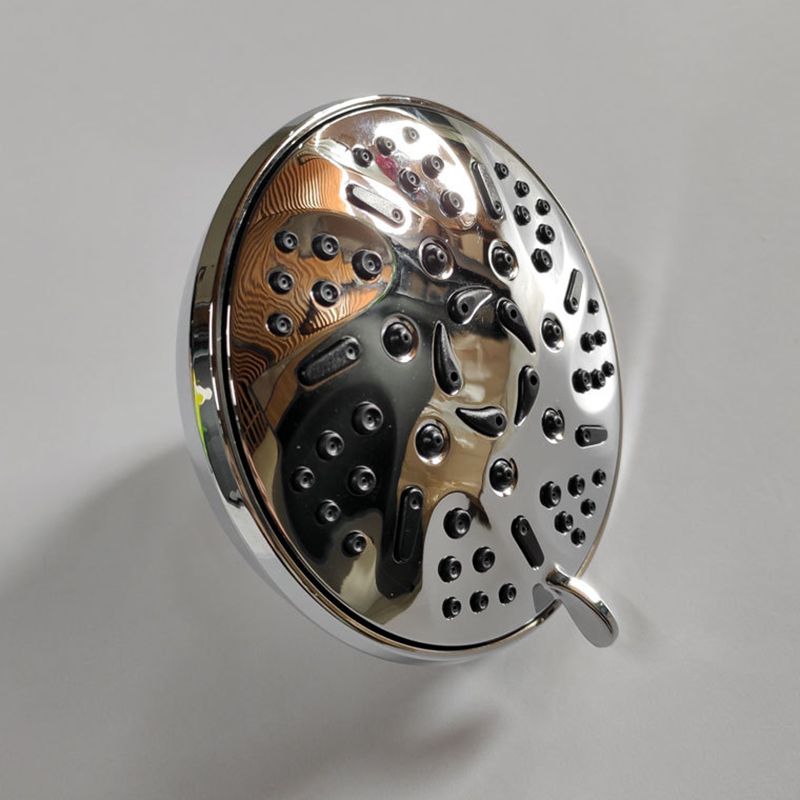 Round Fixed Shower Head Adjustable Spray Pattern Wall Mounted Shower Head