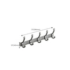 Modern gray aluminum bathroom accessory set