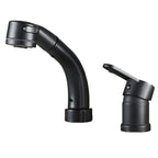 Modern Style Sink Faucet Copper Handle Low Arc Pull-Out Sink Faucet