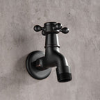 Wide Bathroom Sink Faucet Wall-Mounted Cross Handle Faucet