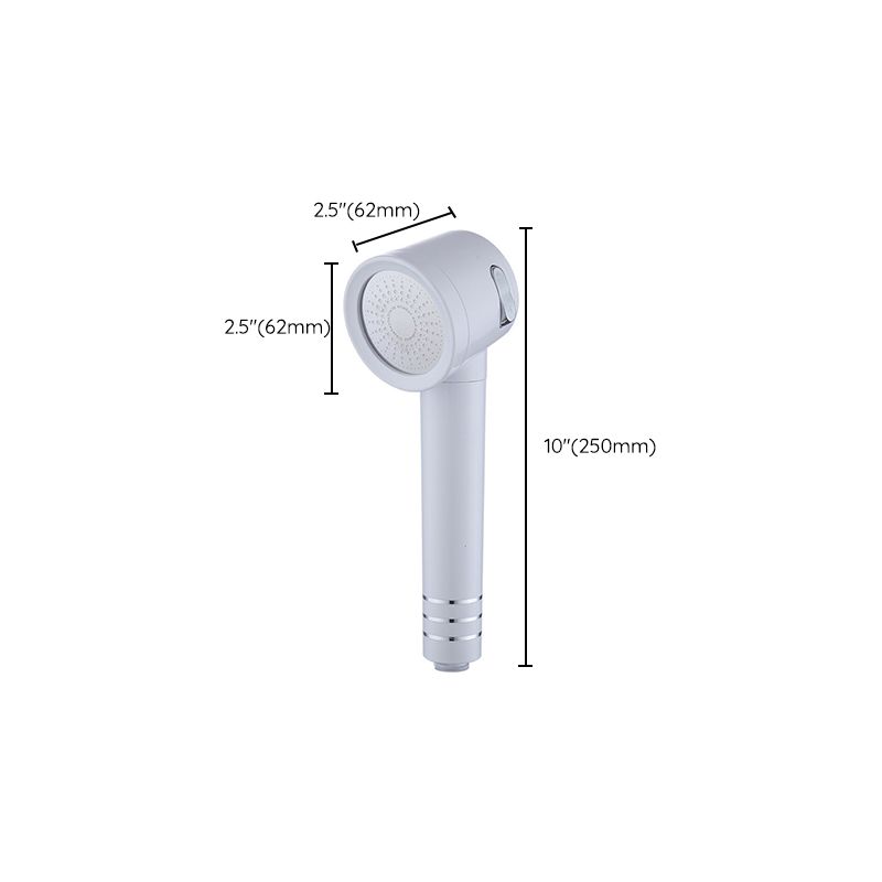 Contemporary Shower Head Combination White Adjustable Hand Shower