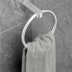 6-piece chrome bathroom accessory as a single item or as a set with towel ring bar