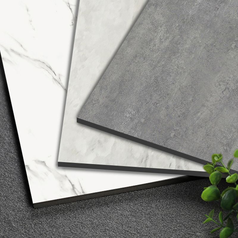Modern square plastic floor waterproof peel & stick floor tiles