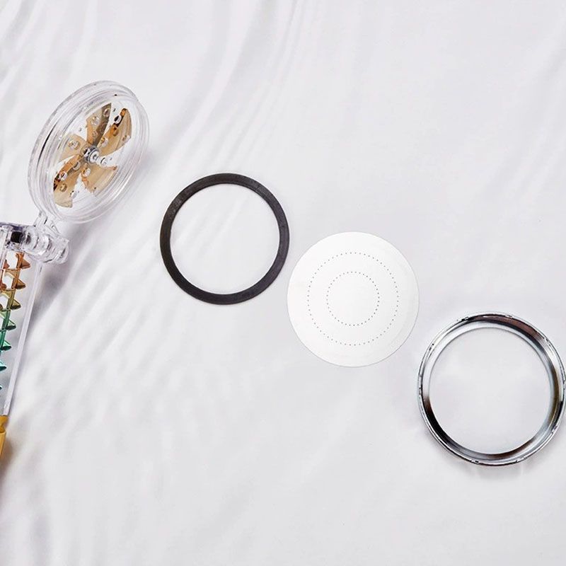 Contemporary Round Handheld Shower Standard Spray Adjustable Showerhead