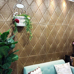 Industrial Wall Board 3D Print Bathroom and Living Room Wall Panel Set of 1