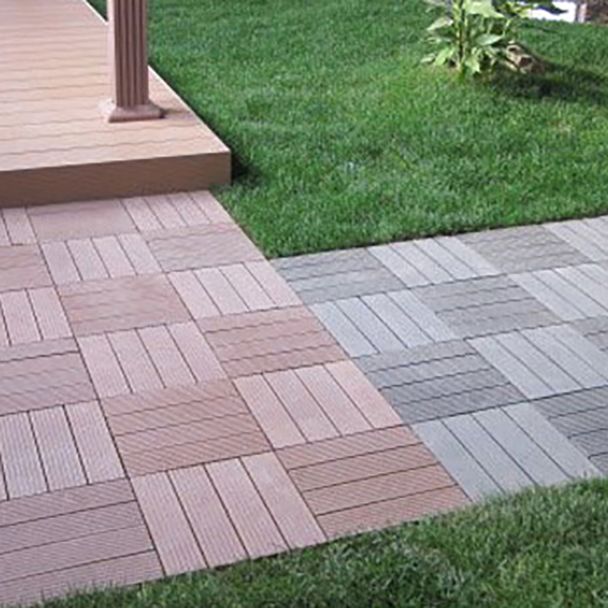 Deck Plank Loose Lay Manufactured Wood Panels Patio Tiles Outdoor Flooring