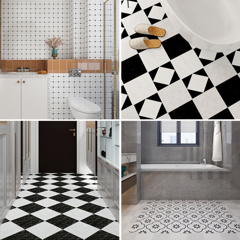 Low-gloss vinyl floor PVC peel and stick vinyl floor with square edge