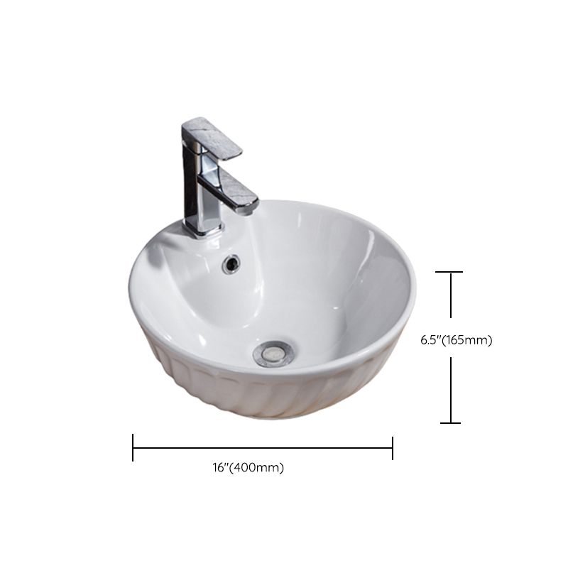 Modern Sink Solid Color Porcelain Sink