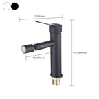Modern Sink Faucet Copper Lever Handle Low Arc Pull Out Sink Faucet
