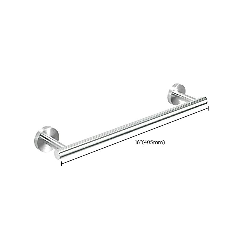 Metal Simple Bathroom Accessories as a Single Piece or in a Set in Silver
