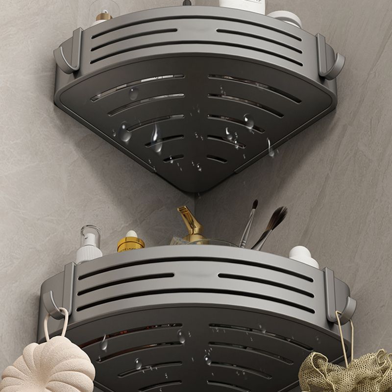 3-piece bathroom accessory set Contemporary aluminum bathroom shelf