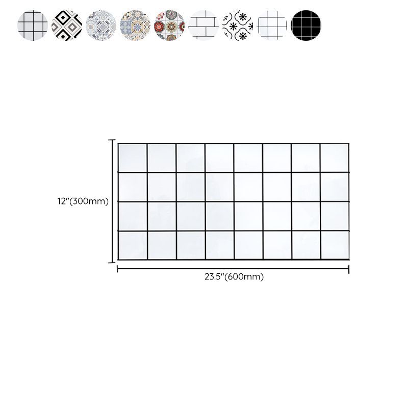 Square Mosaic Tile Peel and Stick Tile for Kitchen and Bathroom