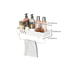 Modern White Bathroom Hardware Set Towel Rack Bath Shelf Bathroom Hardware Set