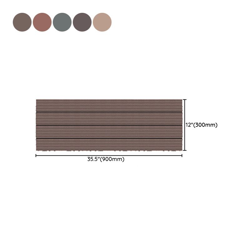 Wire brushed wooden floor tiles Click-Lock engineered wood for patio garden
