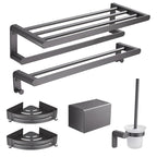 Gray Bathroom Accessory Set Modern Bathroom Accessories Hardware Set