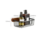 Wood and Aluminum Bath Accessory Set Black Bathroom Accessory Kit
