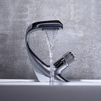 Contemporary Container Copper Brass Knob Handle Low Arch Container Faucet