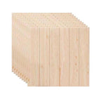Modern Tin Back Wall Panel Smooth Wall Ceiling Wood Grain Design Set of 1