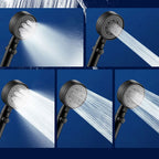 Modern Handheld Round Plastic Self-Cleaning Shower Head