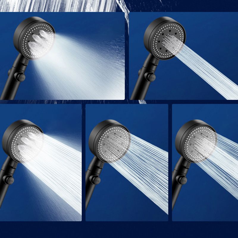 Modern Handheld Round Plastic Self-Cleaning Shower Head
