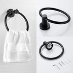 Traditional 2-piece bathroom hardware set towel ring/paper holder