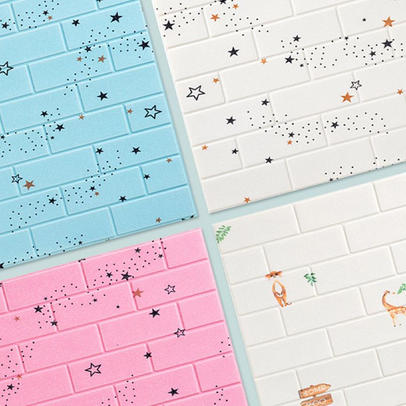 XPE Foam Wall Cladding Star Pattern Square Waterproof Wall Cladding for the Living Room