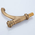 Brass farmhouse sink faucet single-hole faucet knob handle bathroom faucet