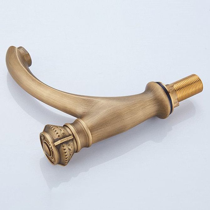 Brass farmhouse sink faucet single-hole faucet knob handle bathroom faucet