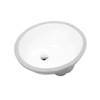 Modern Under-Mount Sink Oval Porcelain with Pop-Up Drain Sink