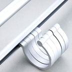 Silver Contemporary Bathroom Hardware Set Stainless Steel Aluminum Bathroom Set