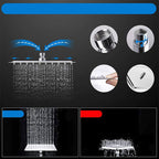 Modern shower combination spray 5 setting patterns handheld shower head with large shower head