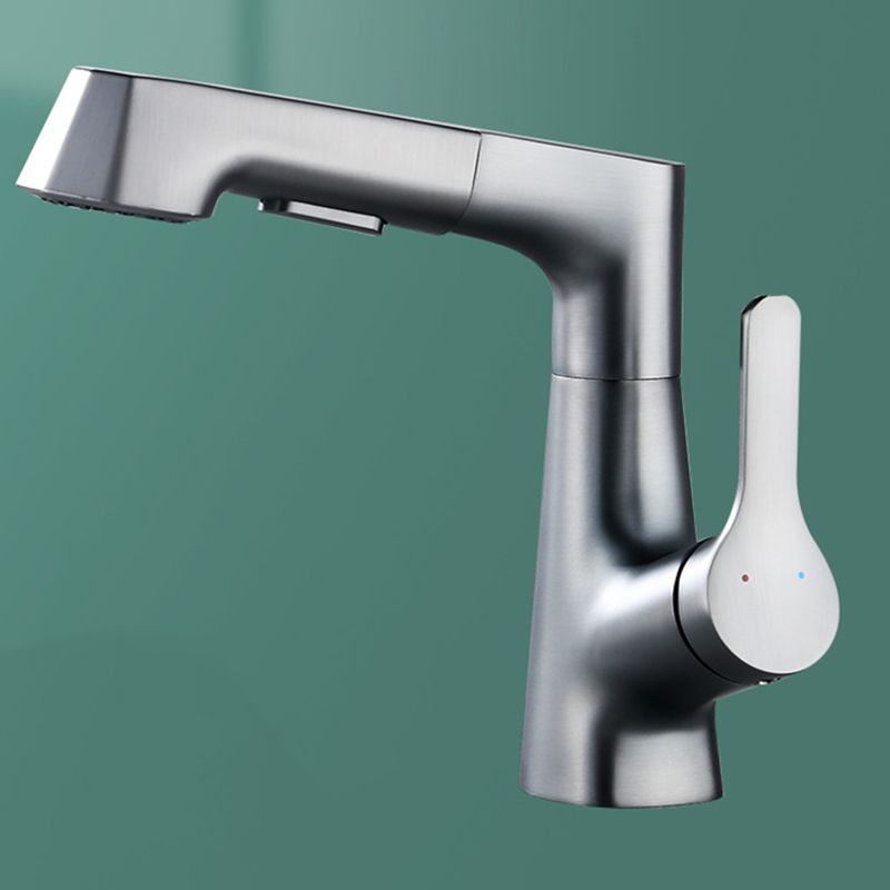 Modern Faucet Solid Copper Centerset Bathroom Faucet
