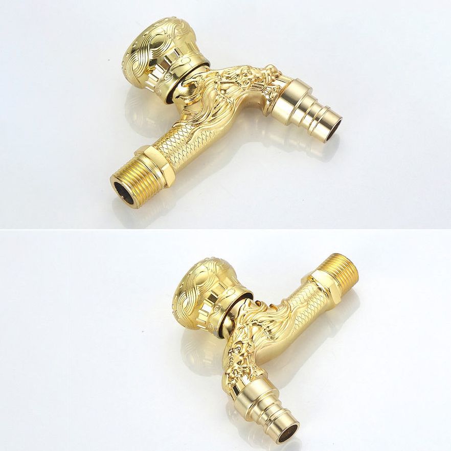 Vintage Classic Basin Mixer Zinc Single Lever Dragon Engraving Wall Mounted Tap