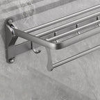 Gray 6/7-piece modern bathroom accessory set bathroom shelf/bath towel hooks/towel bar included
