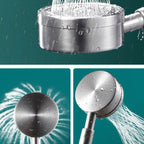 Round Water Filtration Handheld Shower Medium Flow Stainless Steel Handheld Shower
