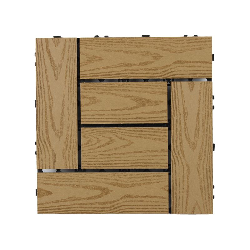 30 cm x 30 cm Square PVC Terrace Tiles Snap Installation Outdoor Floor Tiles
