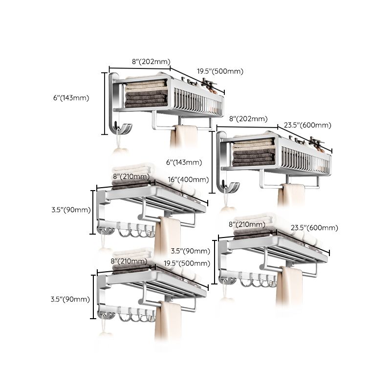 Metal Bathroom Hardware Set Adhesive Installation Bathroom Accessory Kit