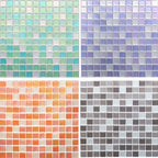Plastic Peel & Stick Mosaic Tile Waterproof Peel & Stick Mosaic Tile with Square Shape
