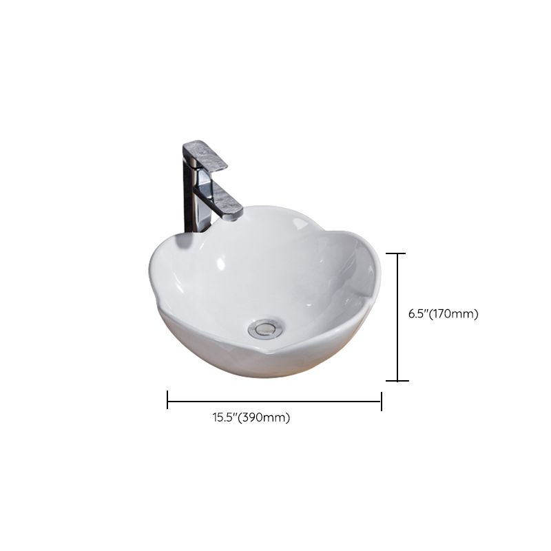 Modern Sink Solid Color Porcelain Sink