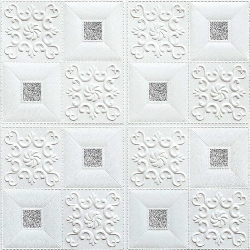 Modern wall covering foam 3D embossed peel and stick wall panel