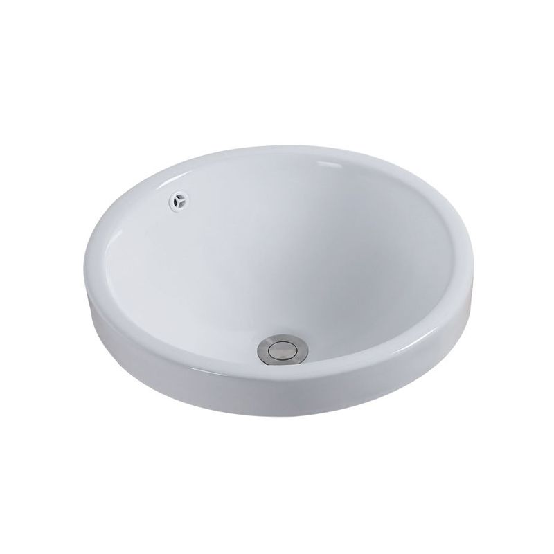 Contemporary oval wash stand ceramic metal undercounter basin