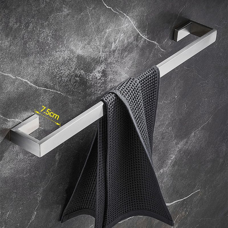 Stainless Steel Bathroom Set 4-Piece Modern Style Simple Bathroom Accessory Set