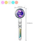 Modern showerhead bathroom hand shower made of plastic with adjustable water flow