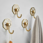 Polished 10-piece bathroom accessory set metal corrosion-resistant bathrobe hooks