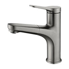 Round Modern Basin Mixer Faucet Pull-Out Single Hole Basin Tap