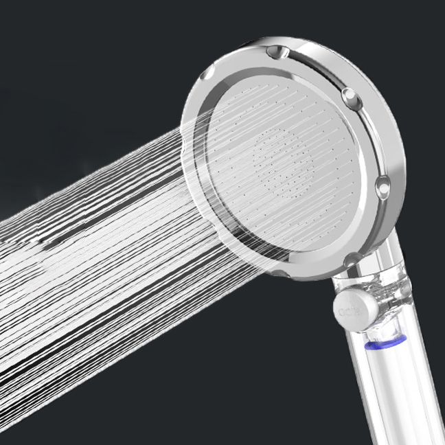 Silver Hand Shower Standard Round Showerhead Combo