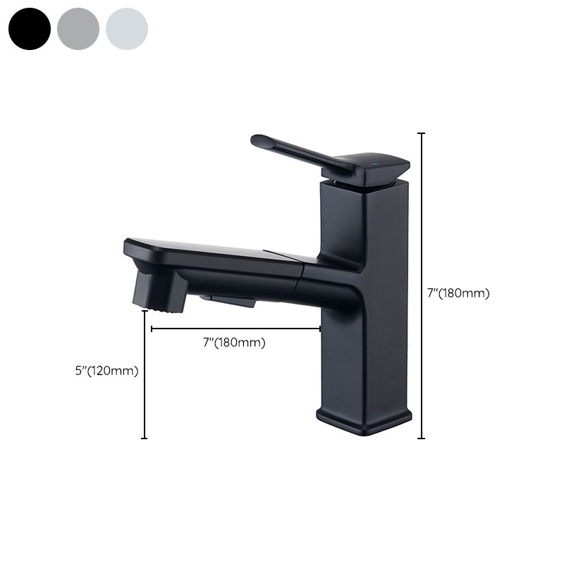 Modern Vessel Faucet Copper Solid Color Single Handle Vessel Faucet