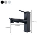Modern Vessel Faucet Copper Solid Color Single Handle Vessel Faucet
