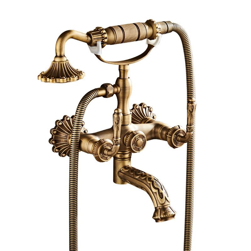 Wall Mounted Metal Freestanding Bathtub Filler Copper Freestanding Faucet